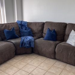 Brown Sectional 