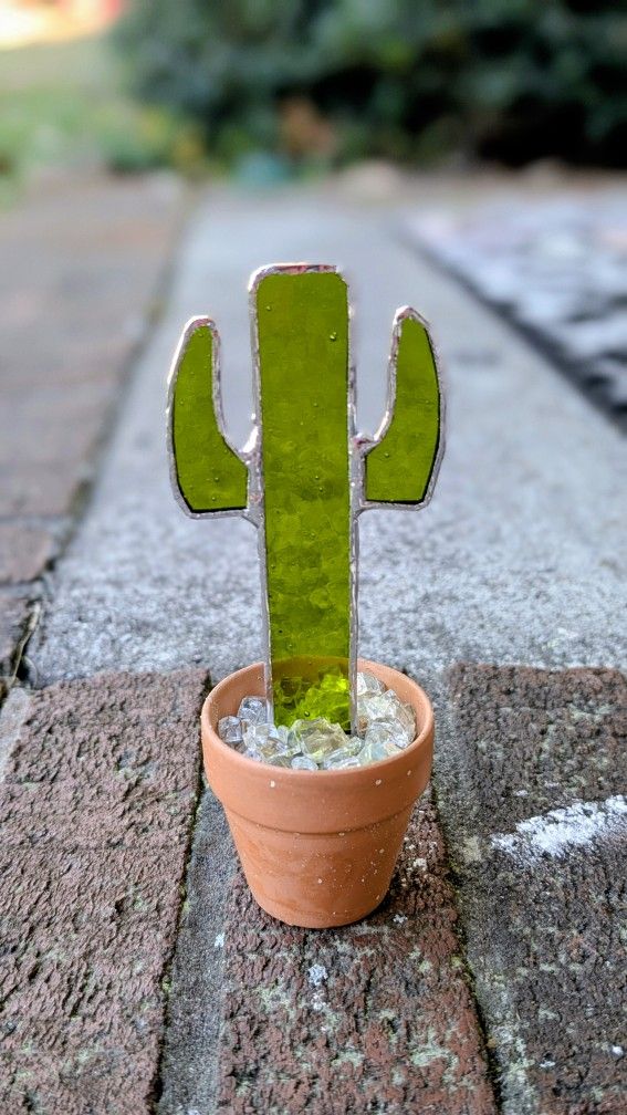 Stained Glass Cactus 
