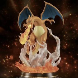 Charizard Rising Flames LED 12” Statue LE3500 *BRAND NEW MINT* First 4 Figures Pokemon Pokémon