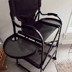 Makeup Chair With Detachable Makeup Brush Belt 