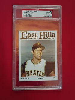 1966 East Hills - PSA 9 - Bob Bailey - Pittsburgh Pirates