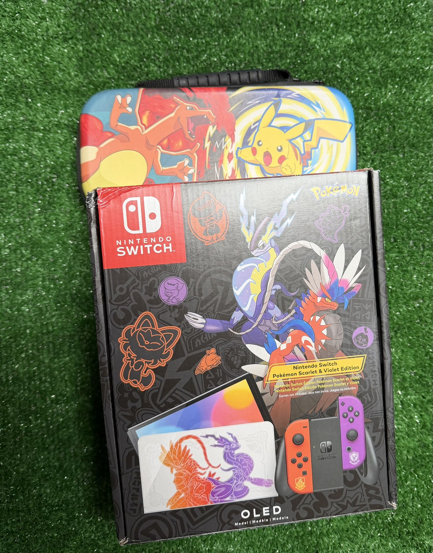 Brand New Nintendo Switch Console with Pokemon Scarlet & Violet Edition Joy-Con OLED Model With Pokémon Case 🚨BELOW RETAIL🚨