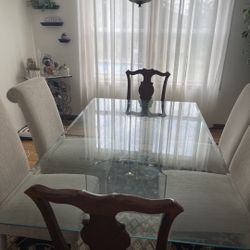 Glass Table And Chairs