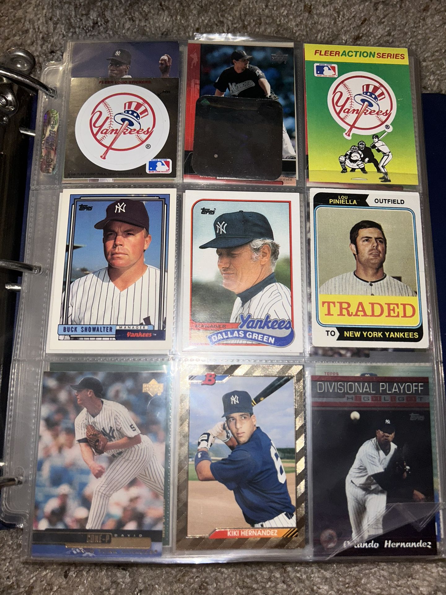 A Huge Binder Of Baseball Cards
