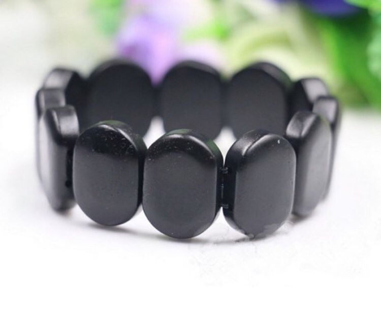 Banichi Natural Black Bian Stone Bracelet Black Jade Bracelet For Women and Men 100%Quality Jade Bianshi