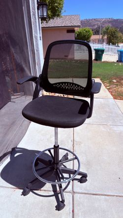 Bar height office chair