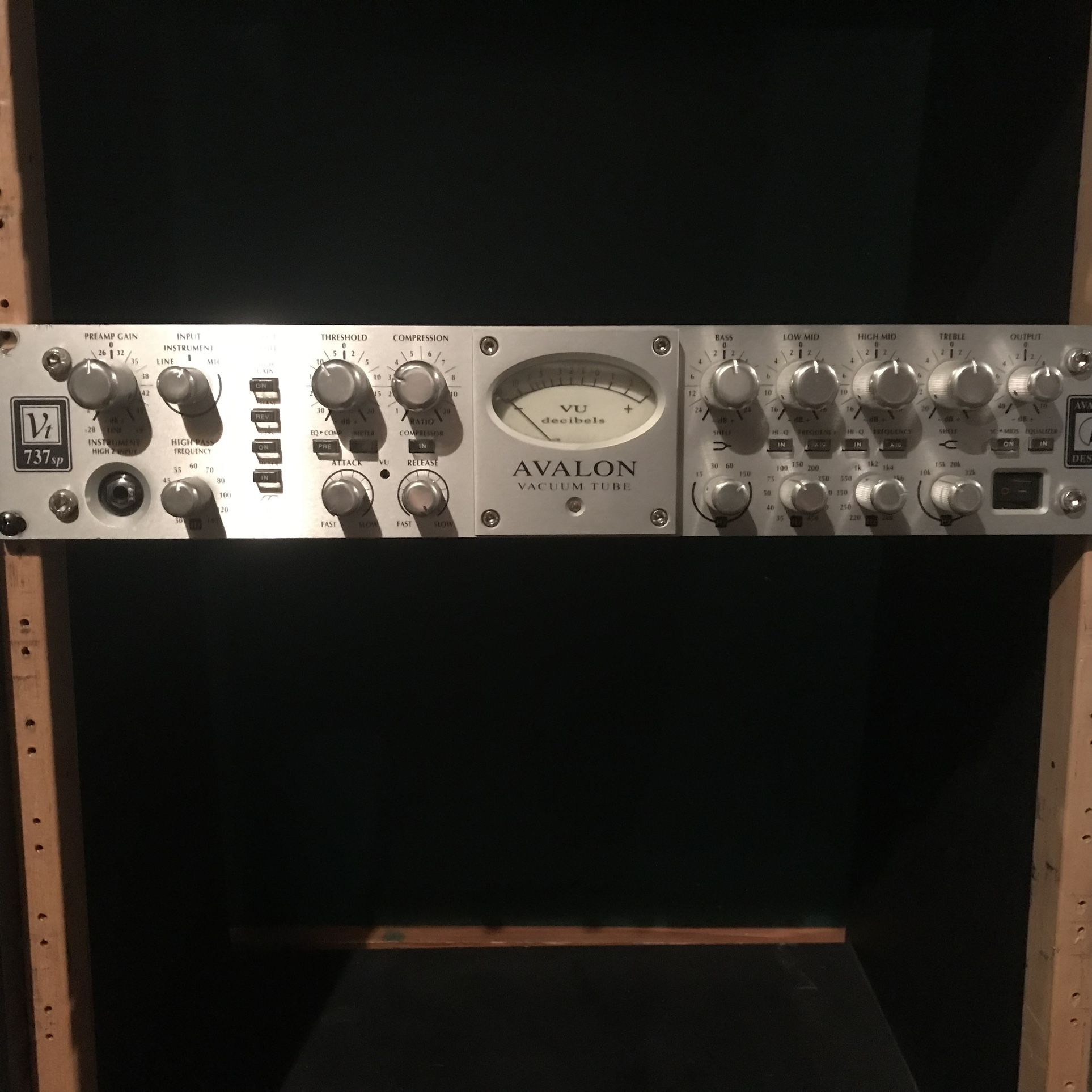 Avalon VT-737SP Class A Mono Tube Channel Strip Retubed with Mullard Tubes