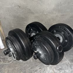 Athletic Works 40lb Adjustable Vinyl Dumbbell Set