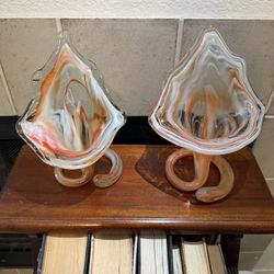 Murano Style Orange Glass Lilly’s