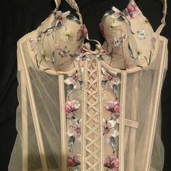 Victorias Secret Floral Corset 