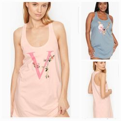 New Victoria Secret Racerback Sleep Tanks Size XL $20 Each 