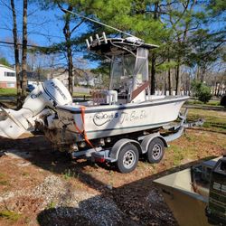 1987 Sea Craft Center Console  Duel Axle Loadrite Trailer 