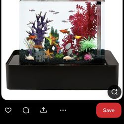 Topfin 20 Gallon Infinity Waterfall Fish Tank 