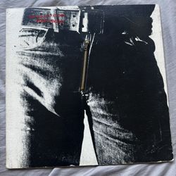 The Rolling Stones Sticky Fingers Zipper Cover Album Vinyl Record Vintage 60s 70s Classic Rock