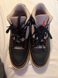 Jordan 3 Retro Fossil elephant sneakers in US 10.5