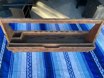 Rare Antique Woodworker’s Carry Toolbox