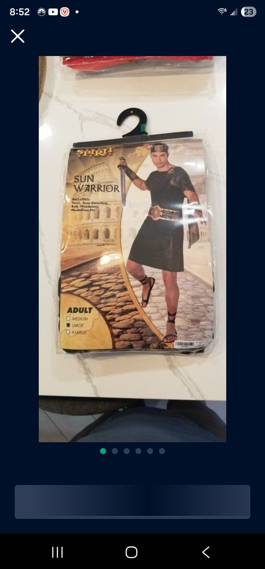 Sun warrior Halloween costume size L 