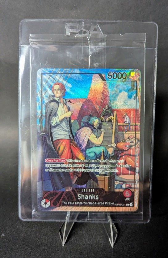 [SEALED] One Piece TCG OP09-001 Shanks July 2025 PSA Magazine Promo Exclusive