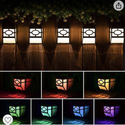 Solpex Solar Deck Lights,Solar Fence Lights, 2 Modes Christmas Decoration Lights,Unique Pattern, Waterproof Automatic Outside, Deck, Patio, Stairs, Ya