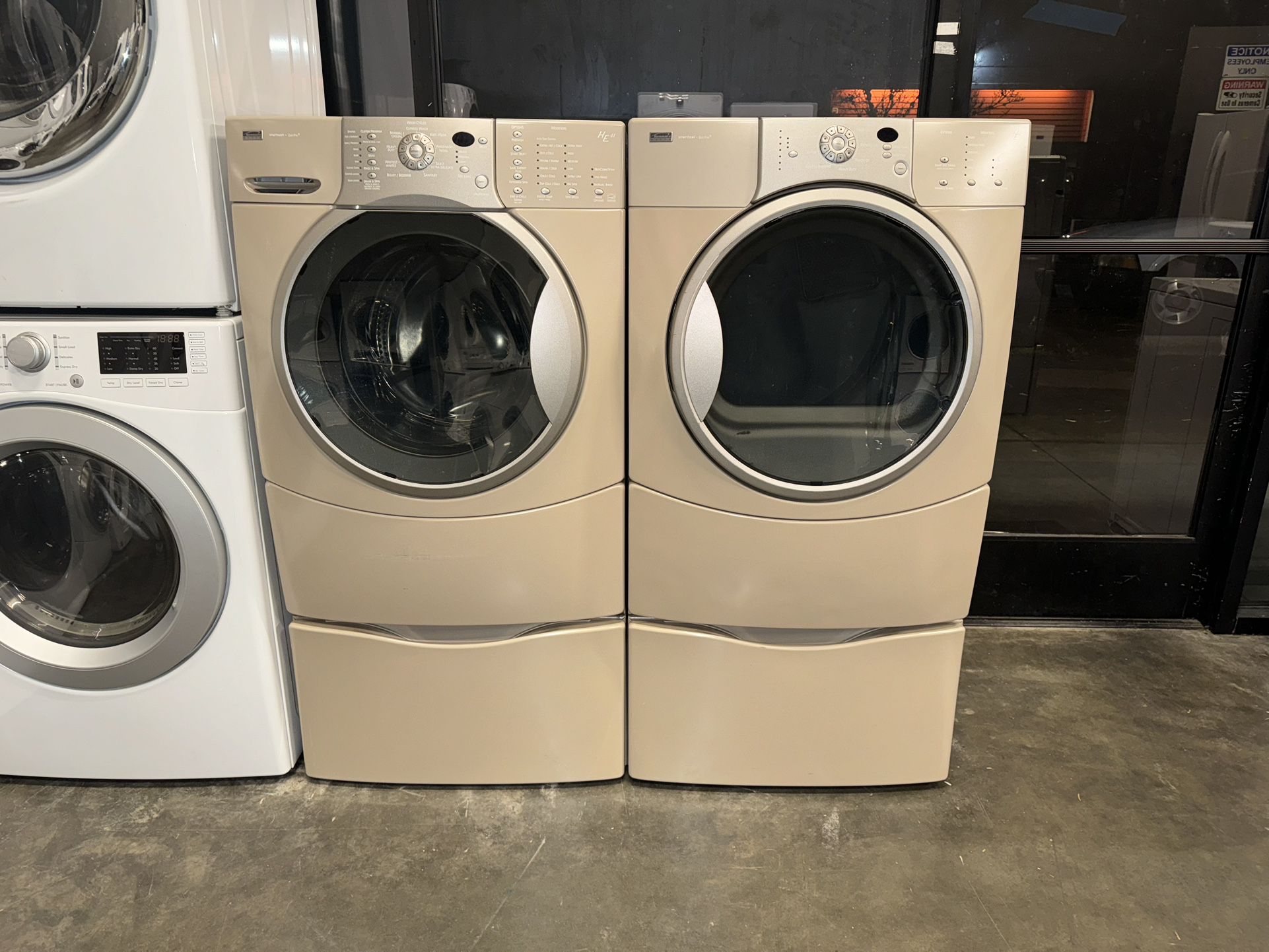 KENMORE XL CAPACITY WASHER DRYER ELECTRIC SET 