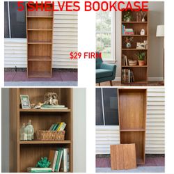 5 Shelves Bookcase