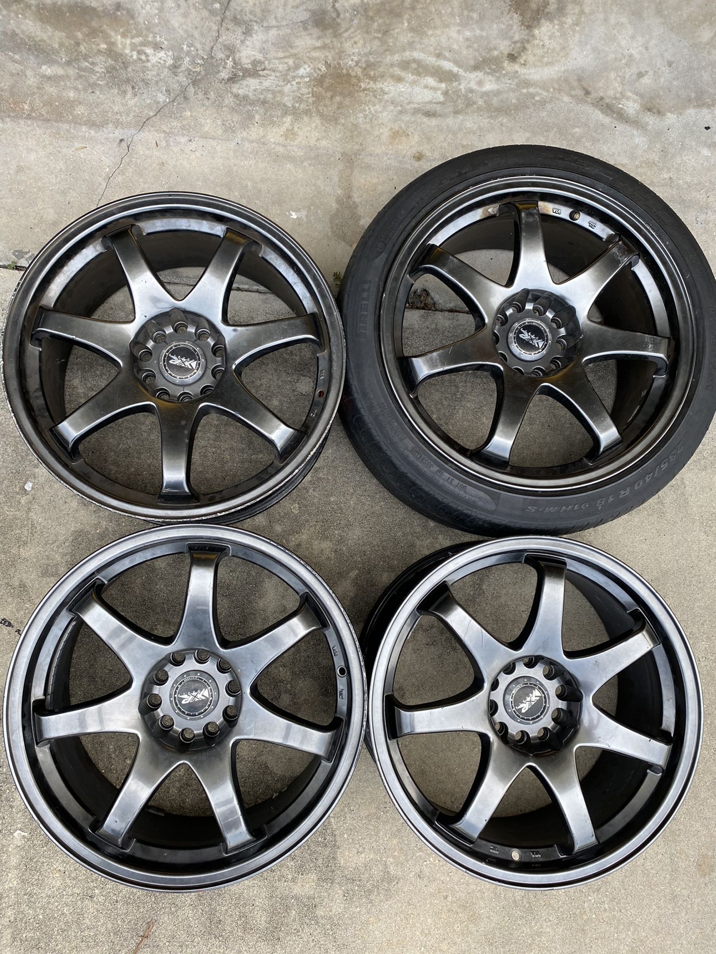 18"x8.75 +36 XXR 551 Rims 5x100/5x114.3 (4)