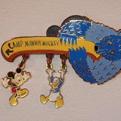 RETIRED 2001 Disney pin "Camp Minnie Mickey" used to be where Pandora is now in Animal Kingdom FIRM 