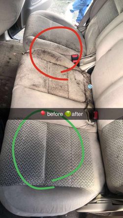 Carpet/seat shampoo steam clean