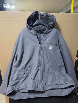 Carhartt Men's Washed Duck Sierra Sherpa-Lined Jacket - 2XL Relaxed Fit