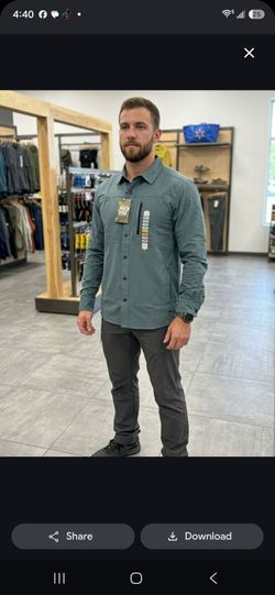 AKHG Men's Long Sleeve Button-Up Shirt