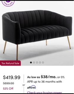 Black sofa