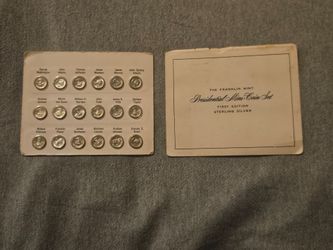 Sterling silver 1-18 Mini President Coins