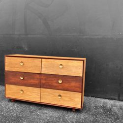 Unique Solid Wood MCM Dresser With A Reimagined Twist