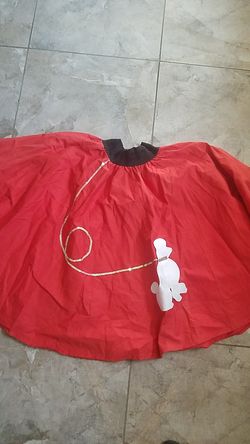 Poodle skirt elastic waist medium