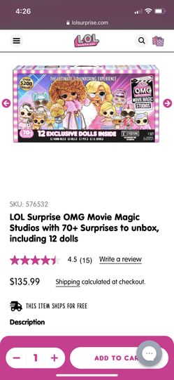 LOL Surprise OMG Movie Magic Studios with 70+ Surprises