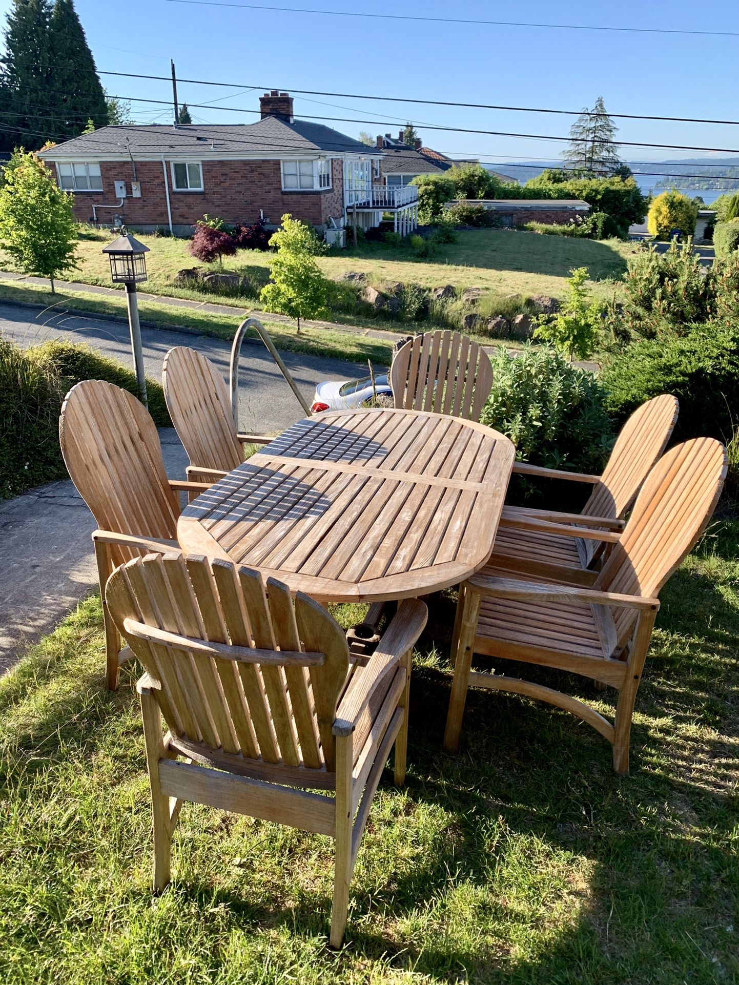 7pc Teak Kingsley-Bate Outdoor Patio Furniture