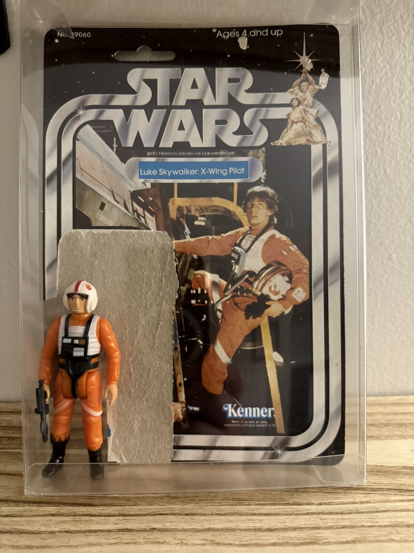 Vintage Star Wars Luke Skywalker : X- Wing Pilot W/ Backing Card