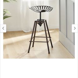 Farmhouse Tractor Saddle Barstool