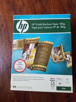 HP Brochure Paper. 12 boxes