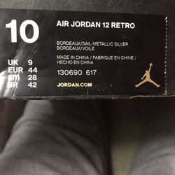 Air Jordan 12 bordeaux