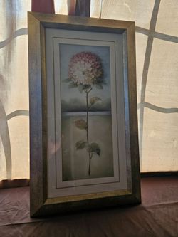 Framed Botanical Hydrangea Floral Wall Art