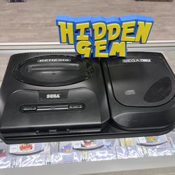 Sega Genesis + Sega CD Console Set