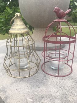 Pair of tealight or votive candle holders