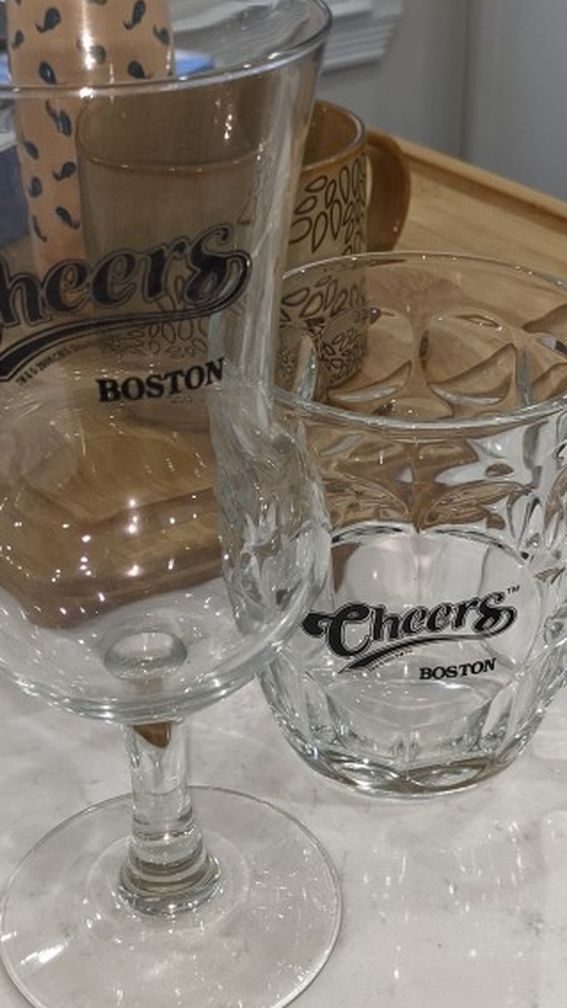 2008 cheers beer glasses