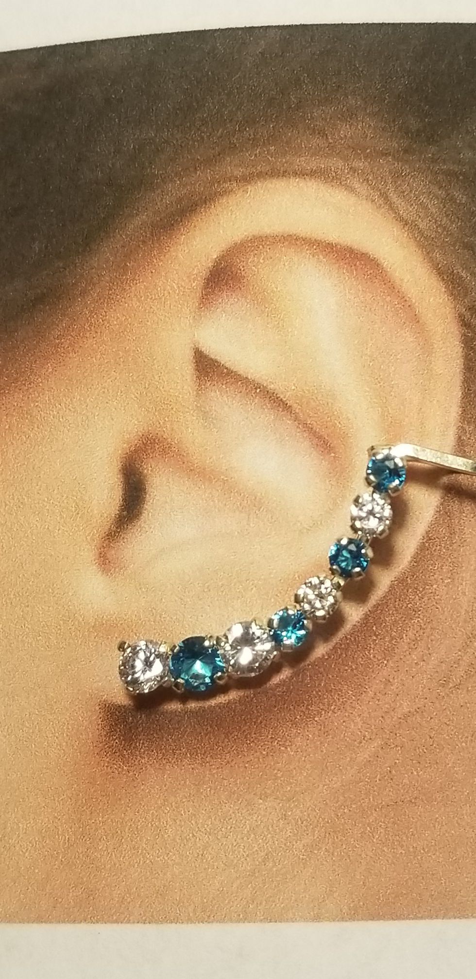 Sterling silver cuff Earrings