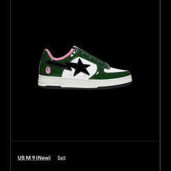 Green Pink Bape Stars
