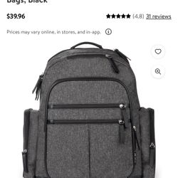 Baby boom adjustable shoulder strap Insulated pockets stylish Backpack diaper bag
