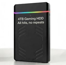NEW 4TB retro Gaming Hard Drive 20K+ Games 3,300+ 3D/3A Titles No Duplicates