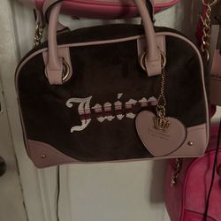 Juicy Bag Pink And Brown With Gold Accents