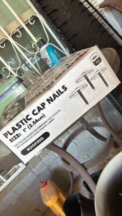Plastic cap nails